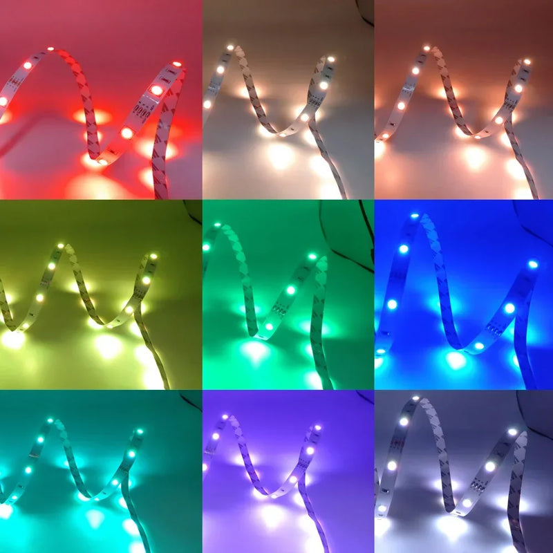 Luzes LED RGB 5050 Bluetooth 5V USB Com APP - 1-30M